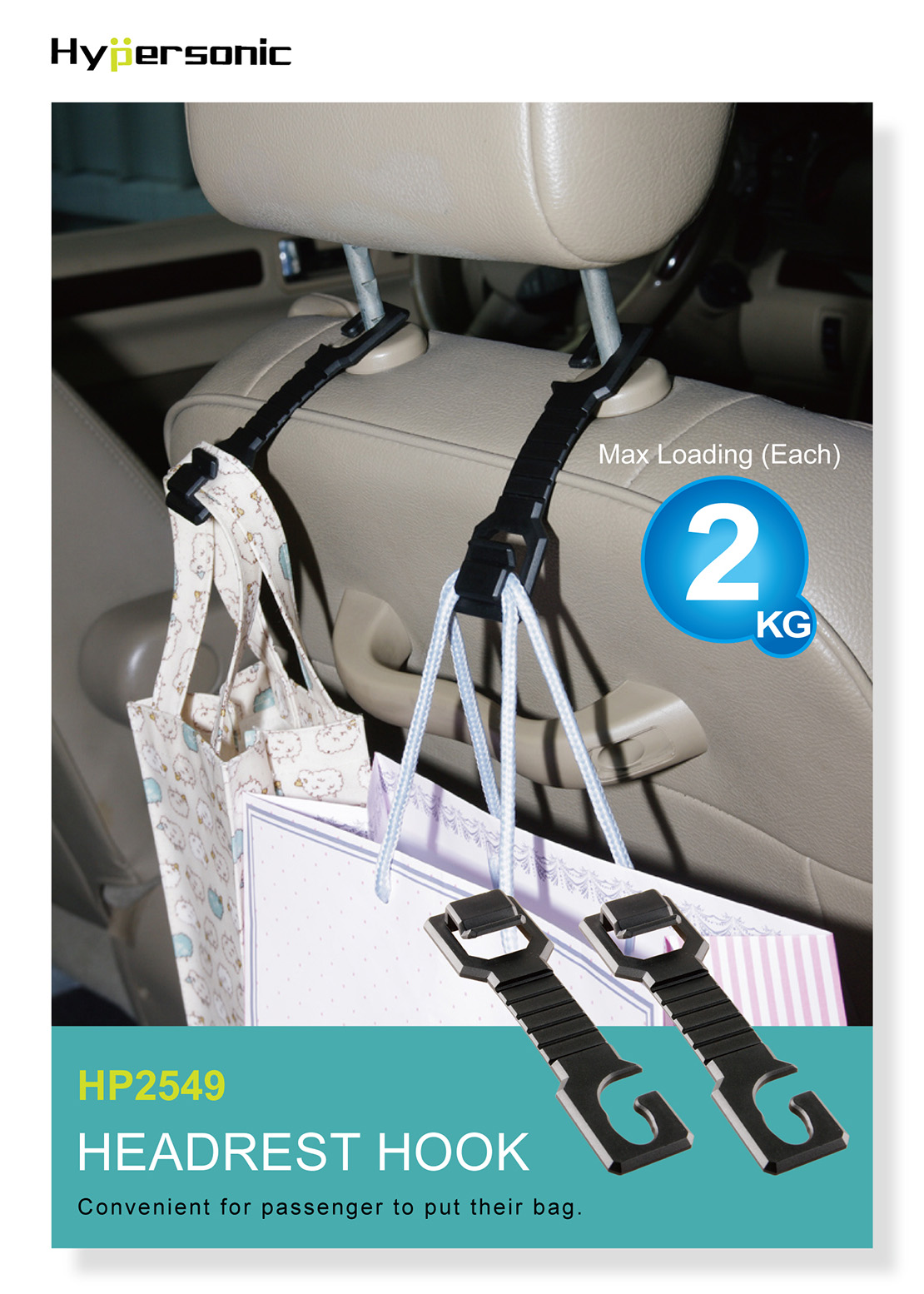 Car Headrest Bag Hooks Hangers HP2549
