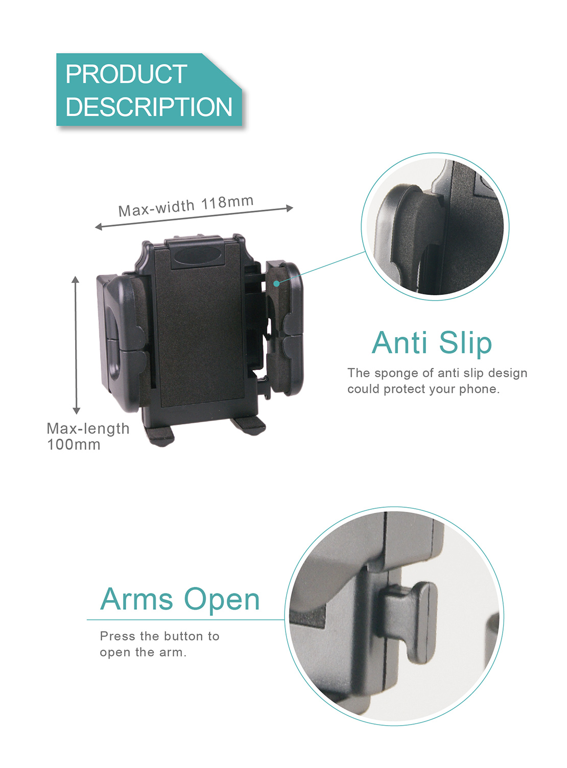 Windshield Mount For Cell Phone HPA511