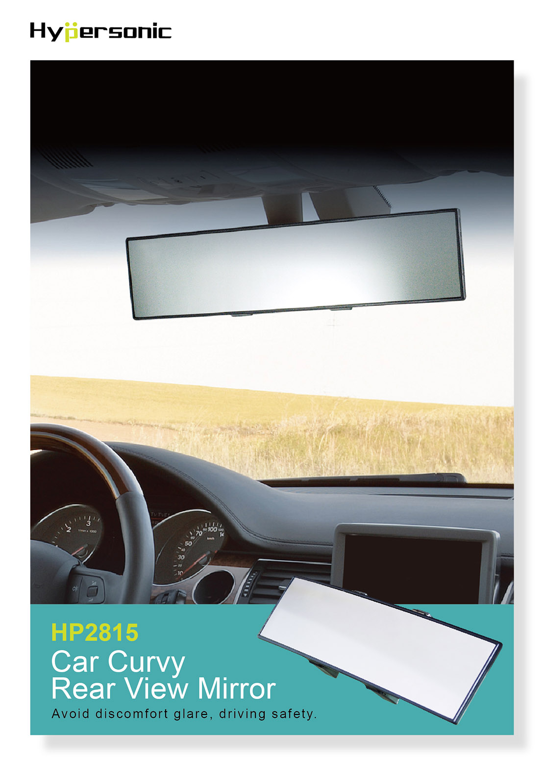Universal Car Curved Rear View Mirror HP2815