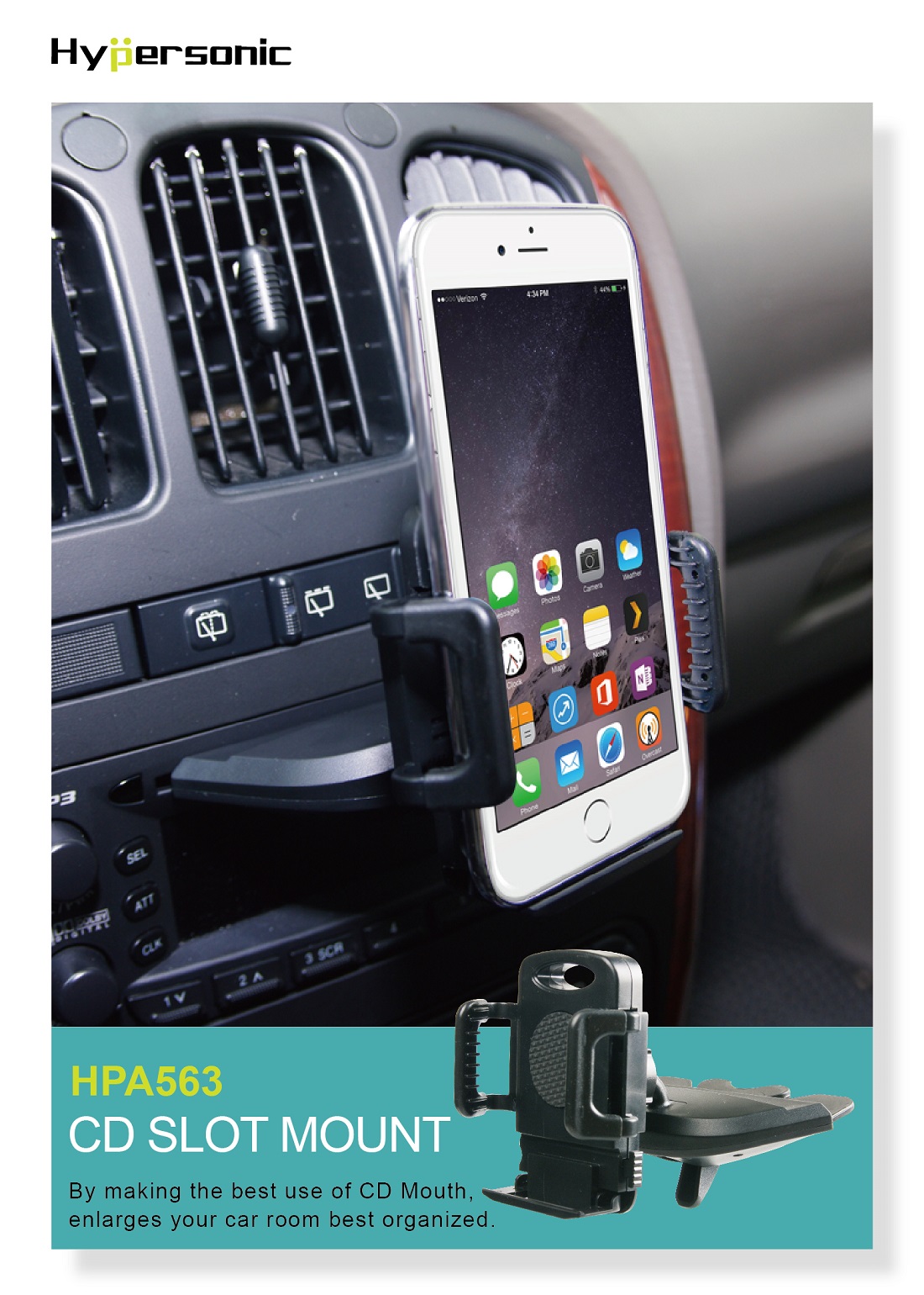 Universal CD Slot Cell Phone Holder HPA563