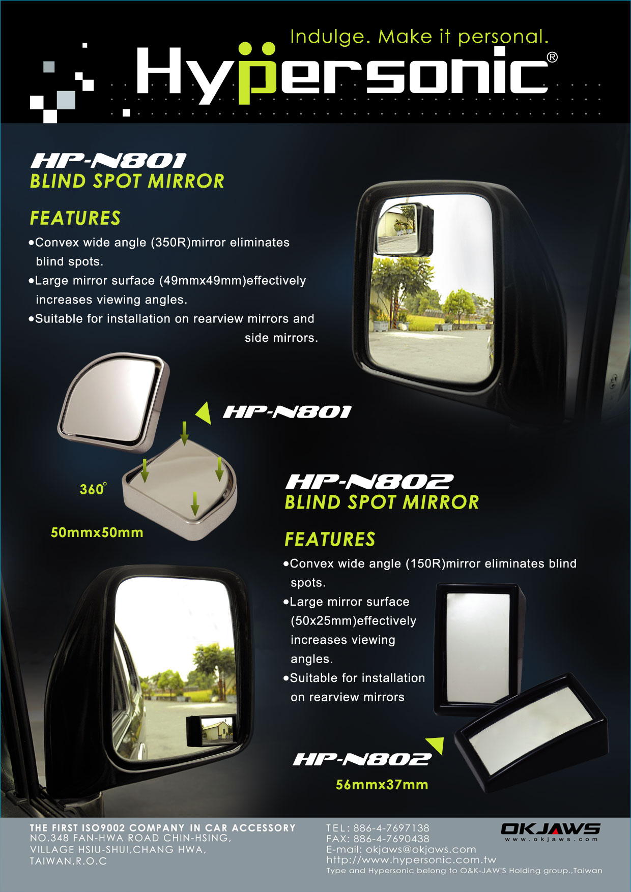 Car Side Blind Spot Mirror HPN801