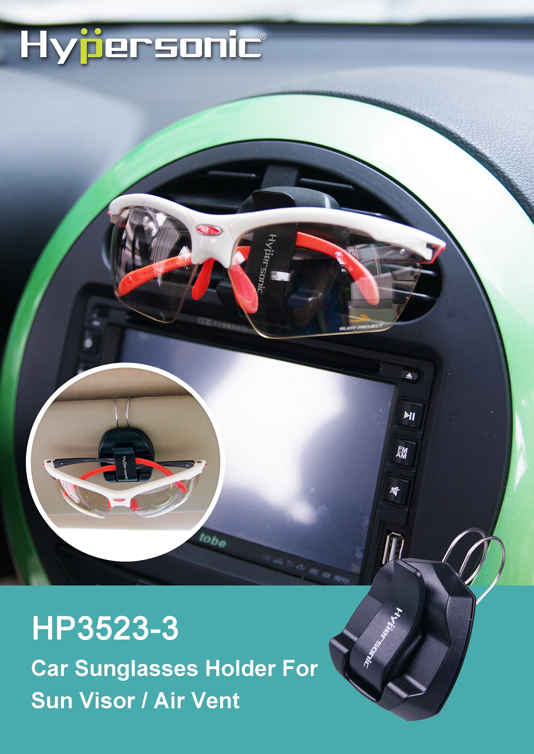 Car Visor Glasses Clip Sunglass Holder HP3523