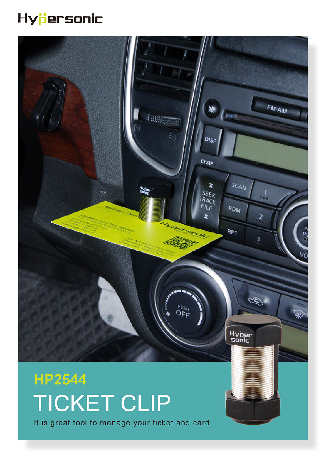 Card Clip for Car Parking Ticket HP2544
