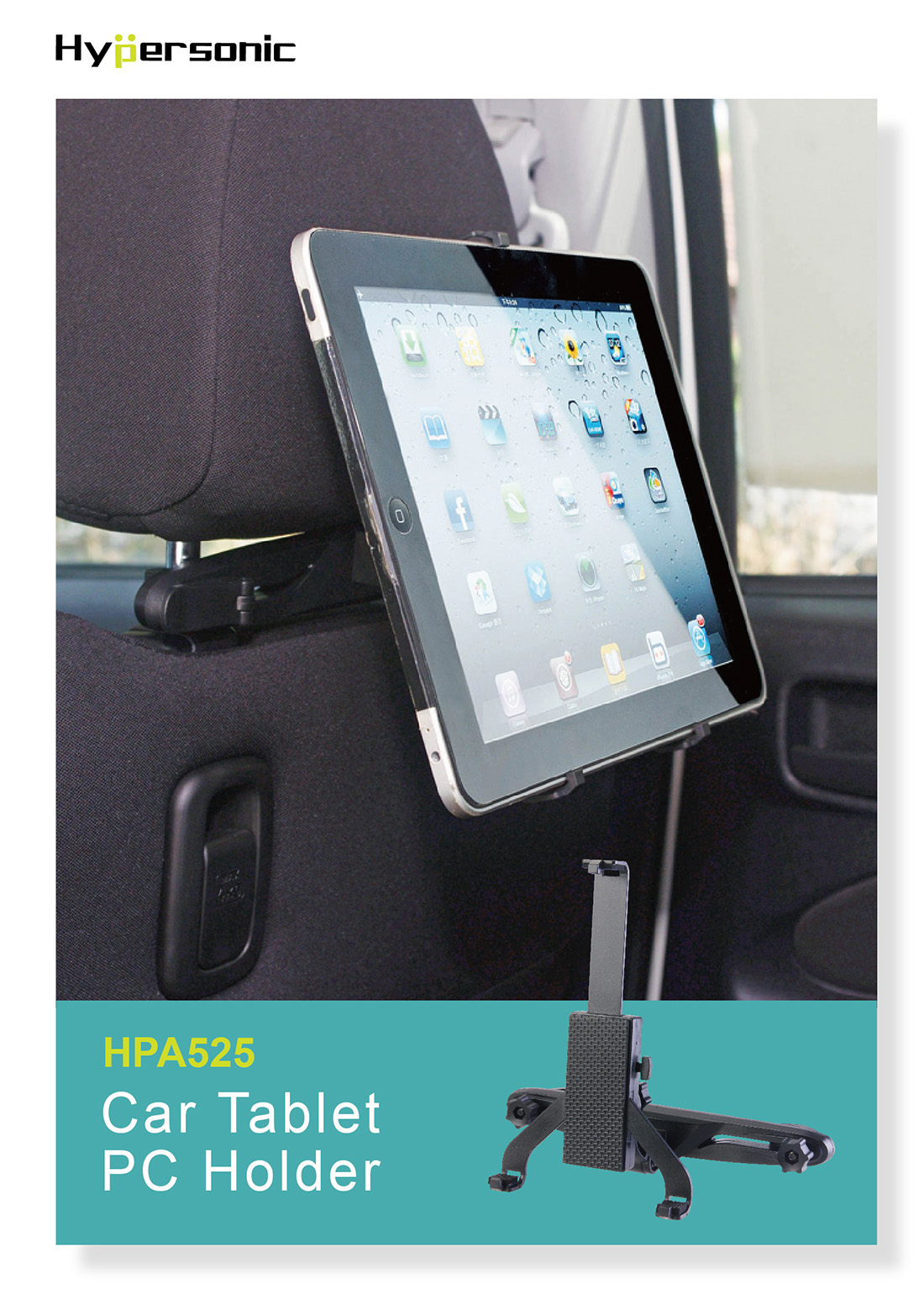 Car Back Seat Tablet Ipad Holder HPA525