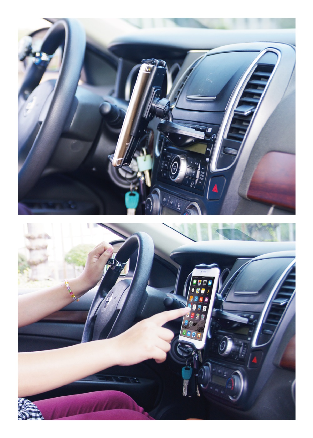 360 Degree CD Slot Car Cell Phone Holder HPA572