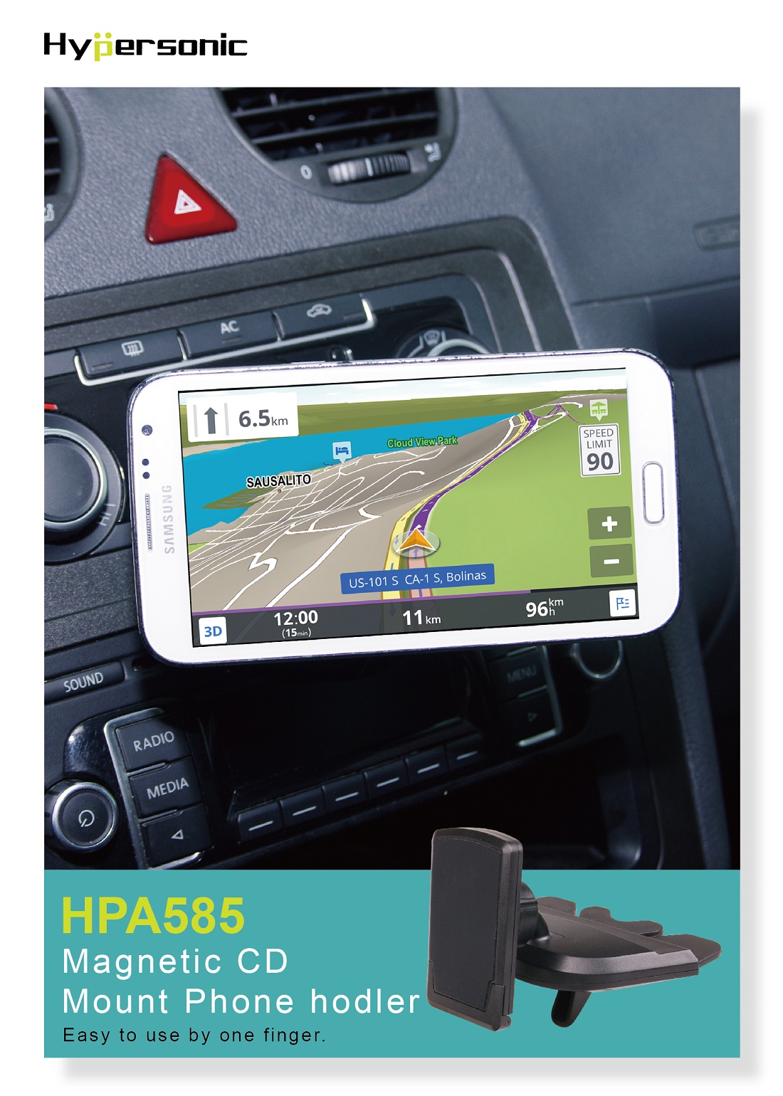 Universal CD Slot Magnetic Car Phone Holder HPA585