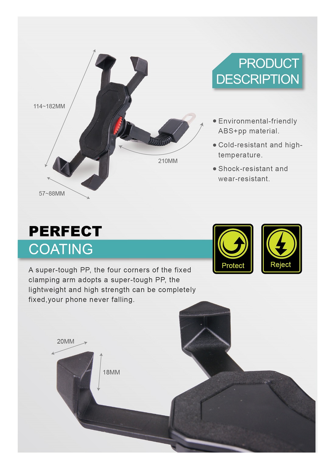 360 Degree Motorcycle Phone Holder HPA590