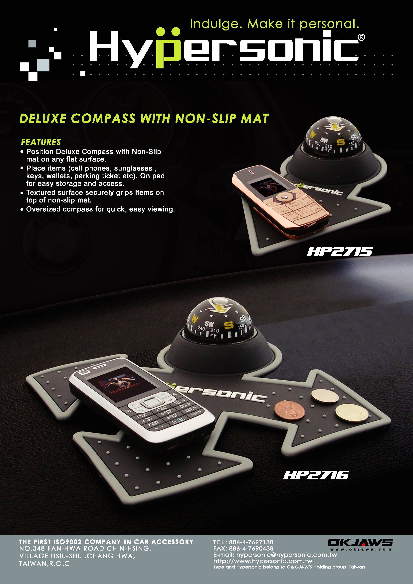 Delux Compass With Non-slip Mat HP2715