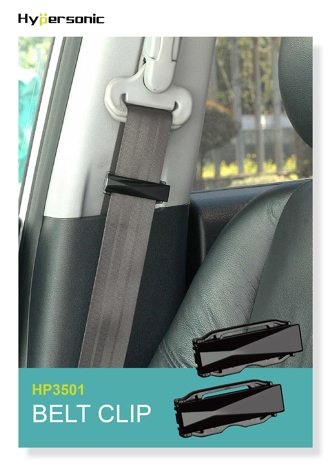 Black Vehicle Seat Belt Clip HP3501