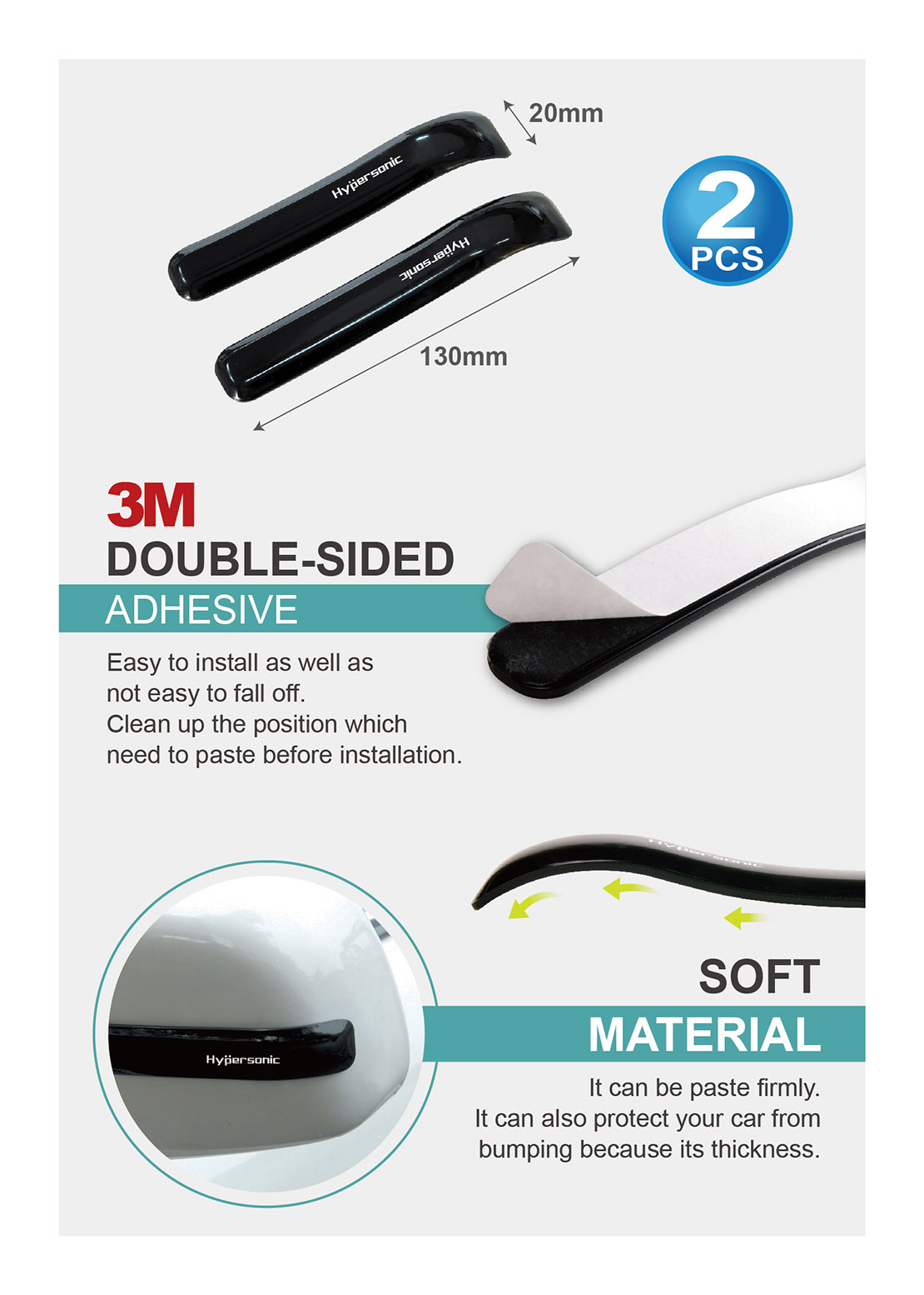 Car Scratch-resistant Strip Guard for Mirror HP6120