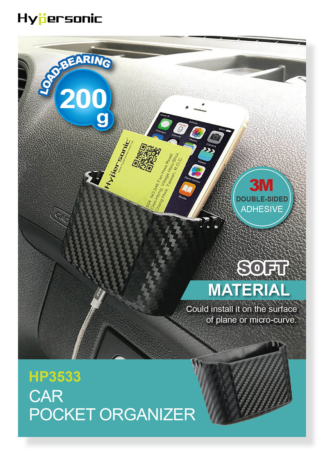 Car Back Seat Dashboard Pocket Organizer HP3533