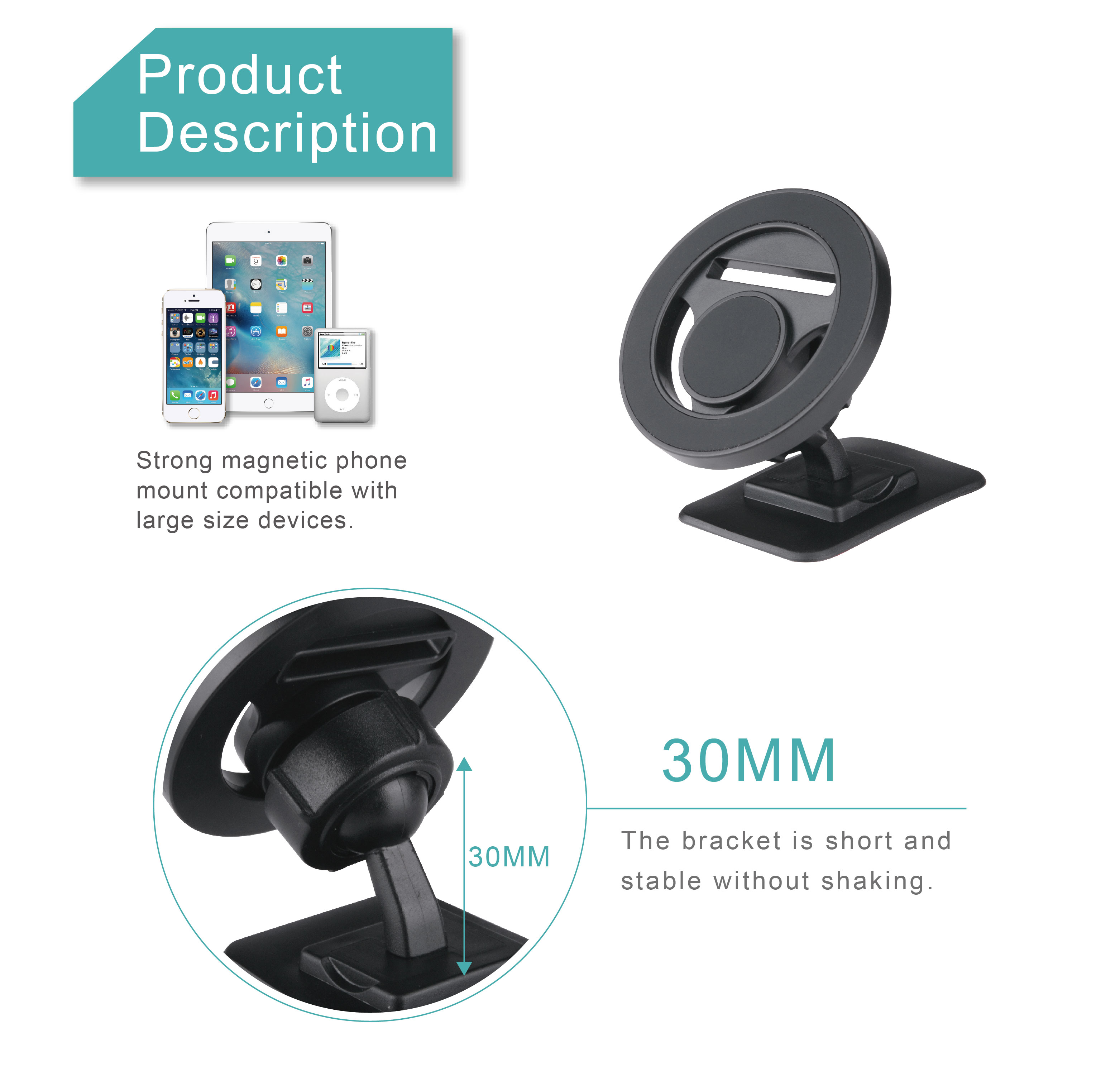 Dashboard Magnetic Phone Holder HPA542