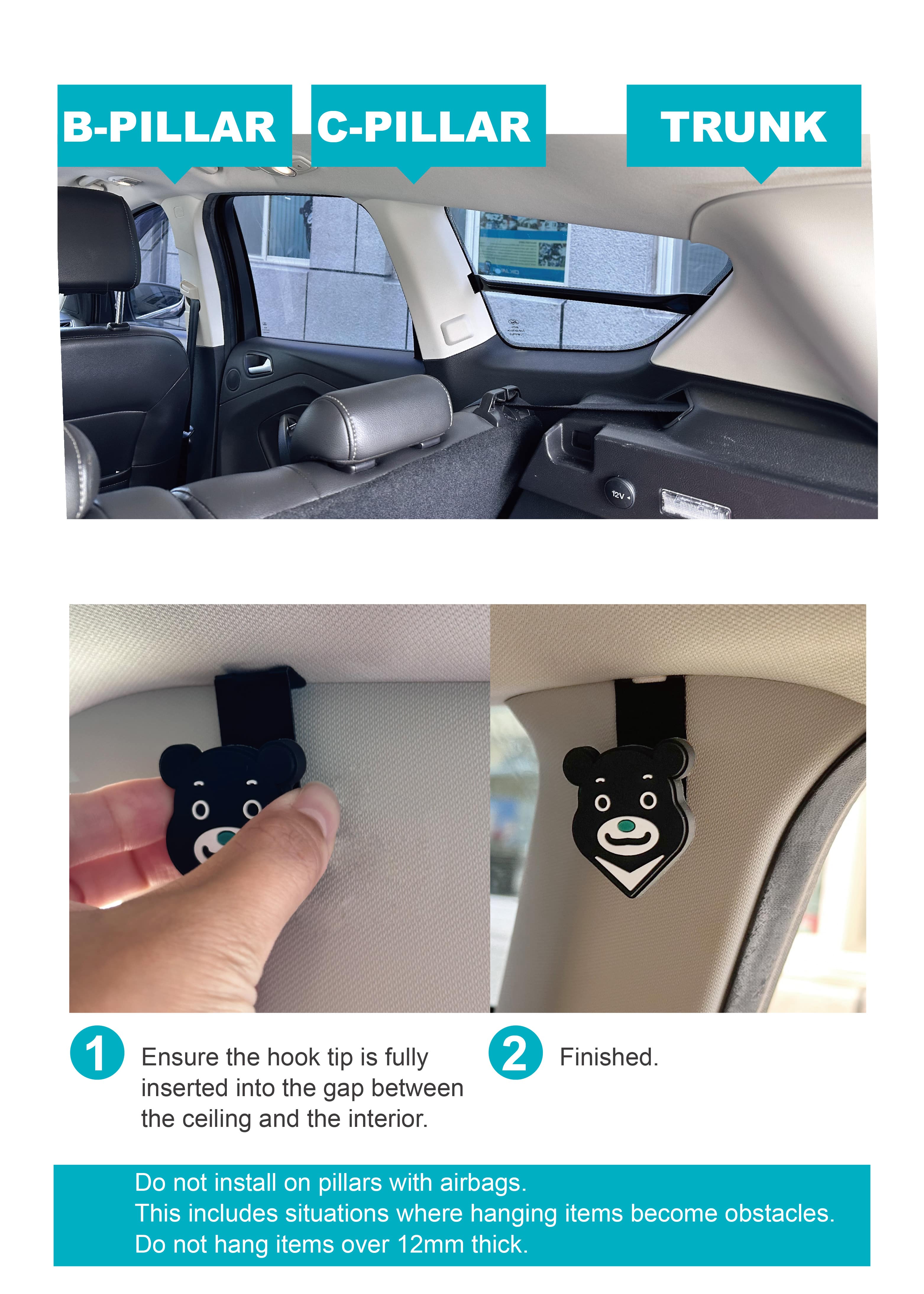 CAR PILLAR HANGER - BRAVO! BEAR BR-12