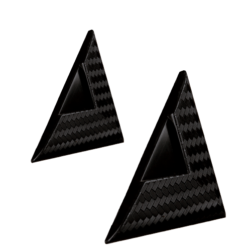 2PCS Triangle Carbon Pattern Surface Car Door Edge Guard HP6184