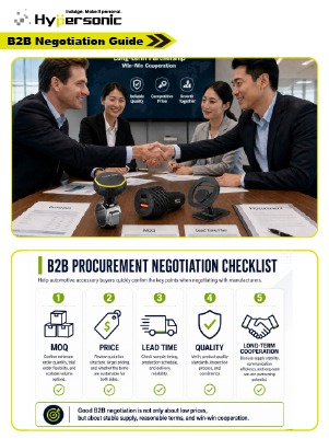 How to Negotiate Win-Win Terms with Car Gadget Manufacturers