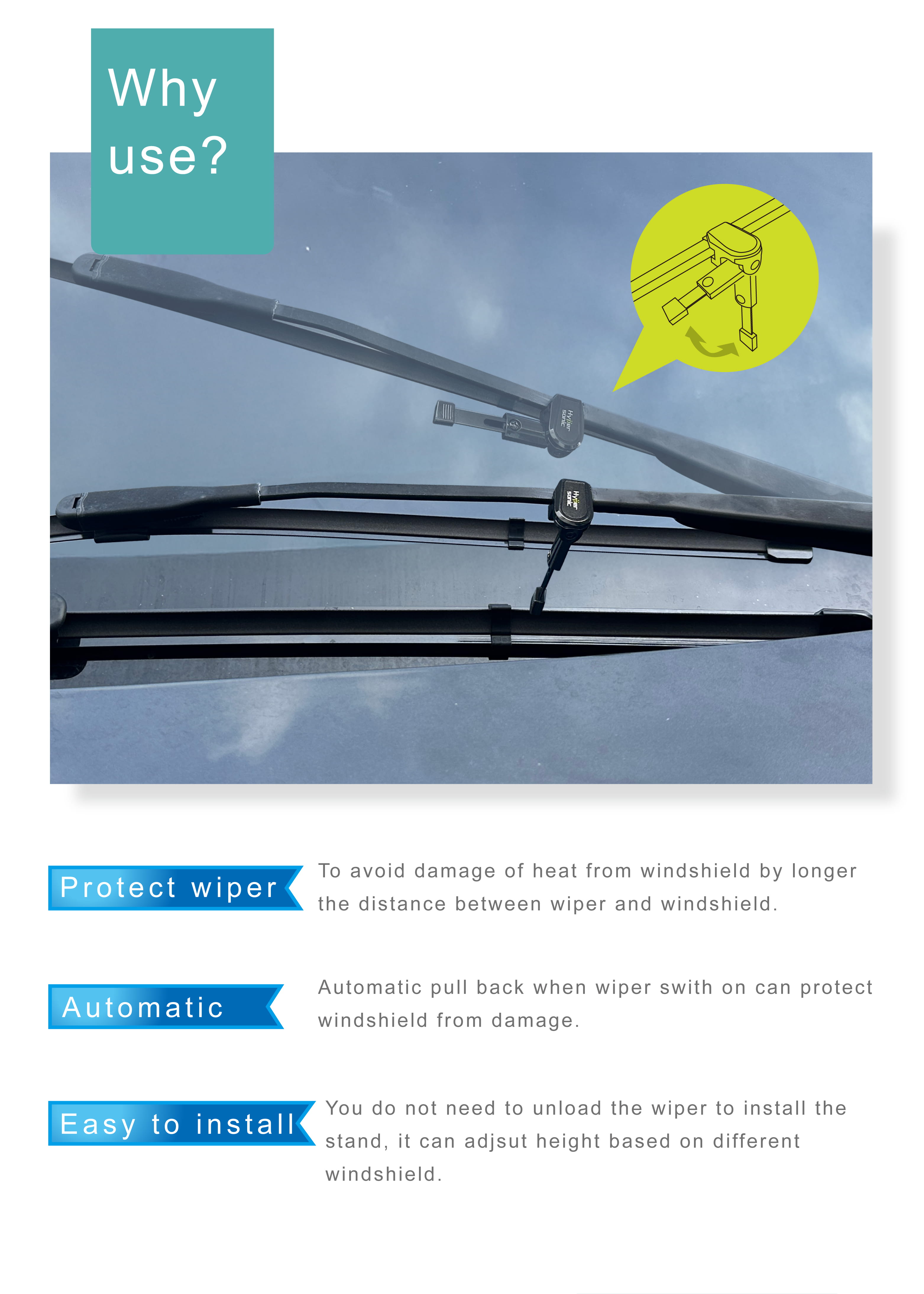 Plus Adjustable Windshield Wiper Stand HP6426(LL)